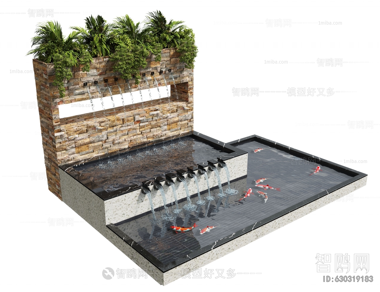 Modern Rockery Waterscape