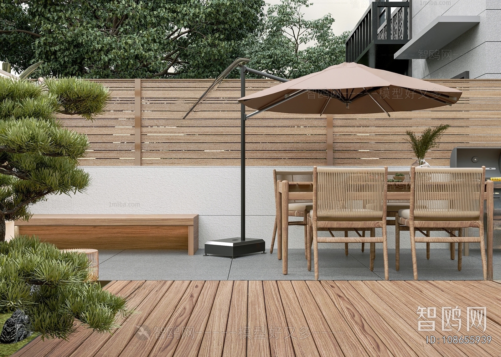 Modern Courtyard/landscape