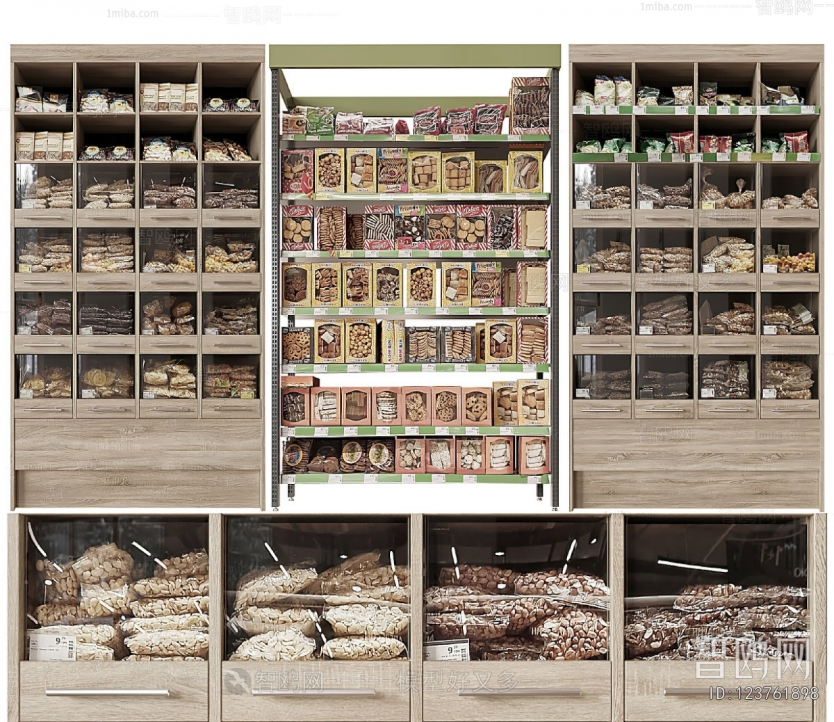 Modern Supermarket Shelf