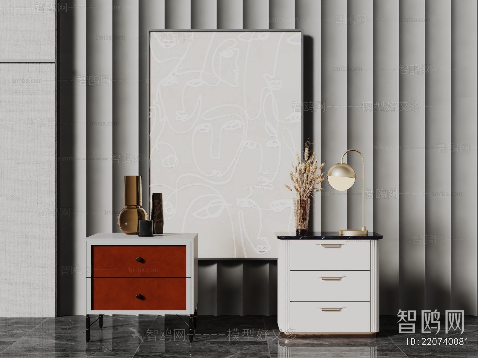 Modern Bedside Cupboard