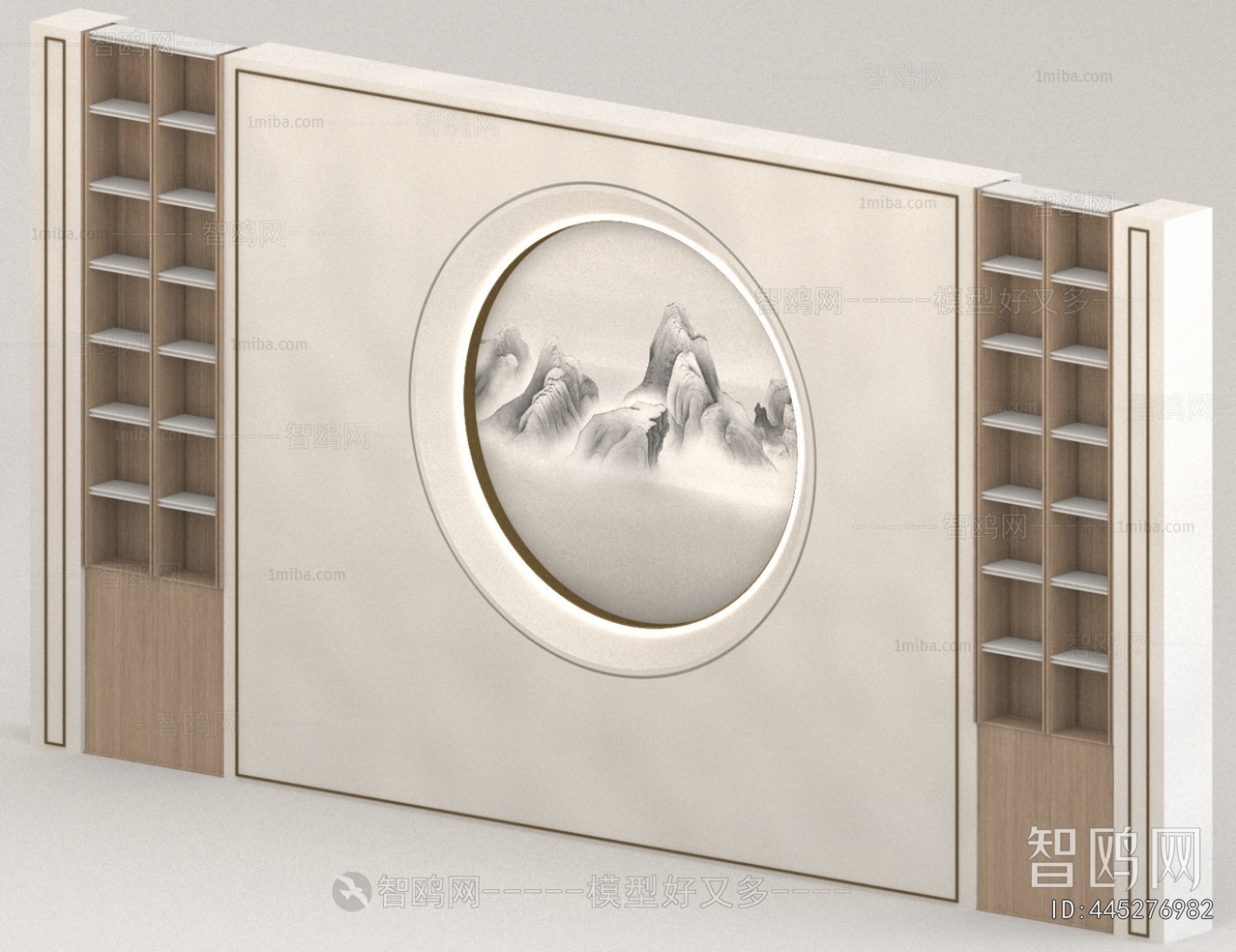 New Chinese Style TV Wall