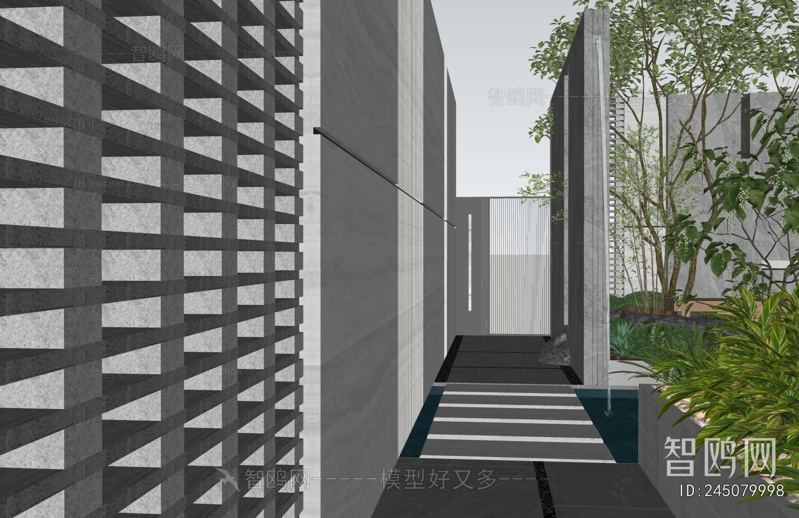 Modern Rockery Waterscape