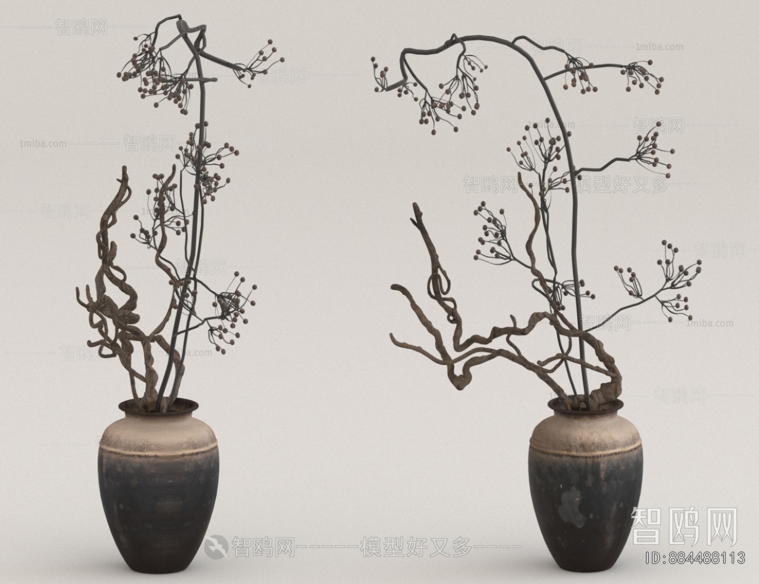 Wabi-sabi Style Dried Branch