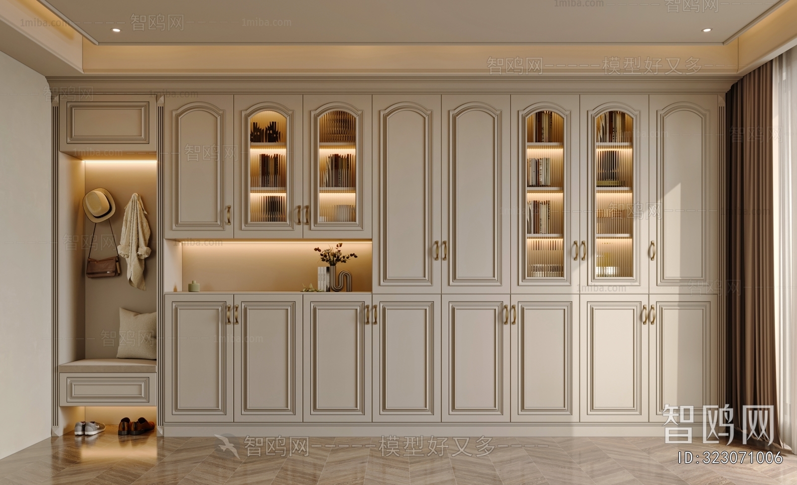 French Style Shoe Cabinet