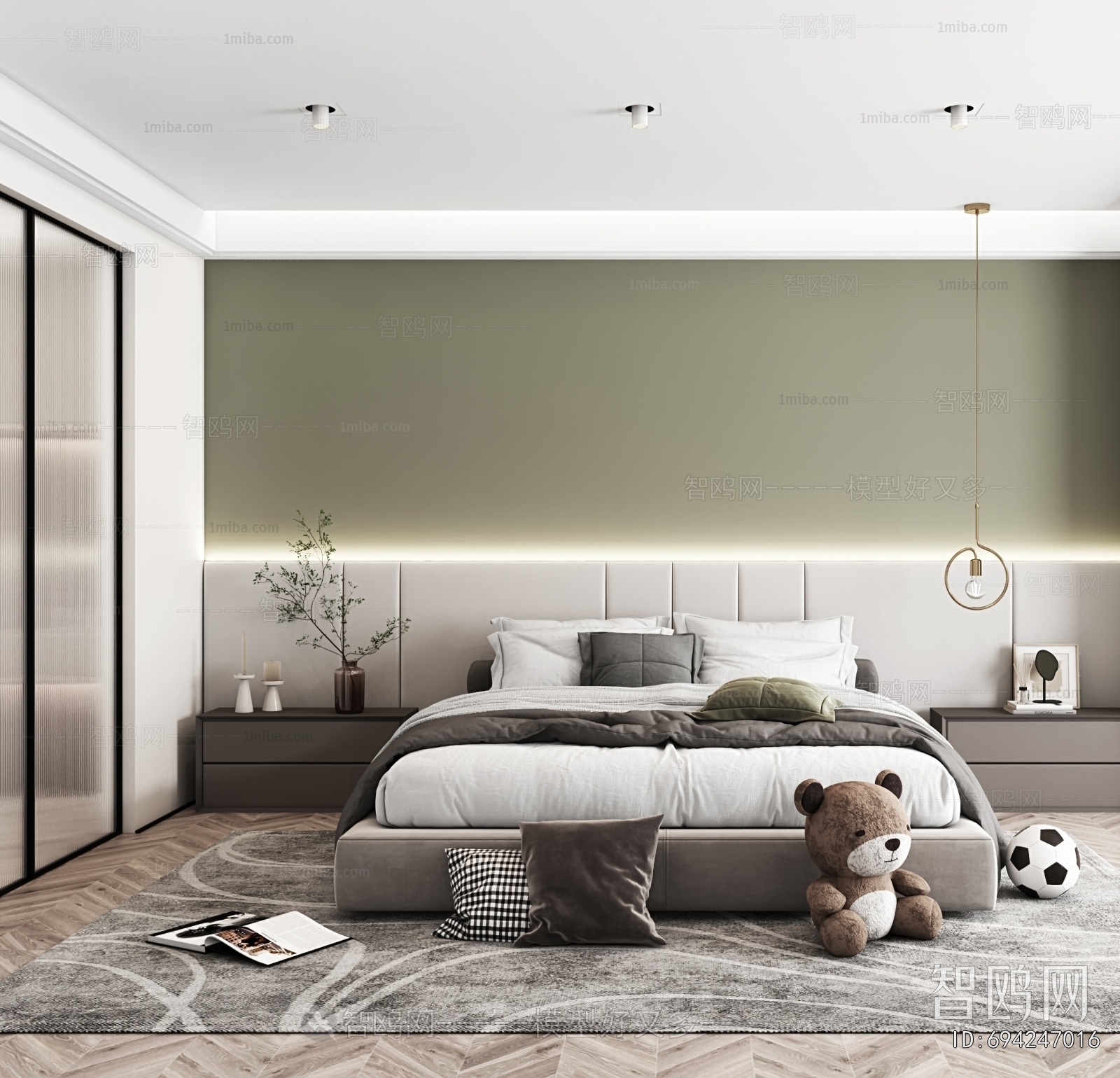 Modern Boy's Room And Son's Room