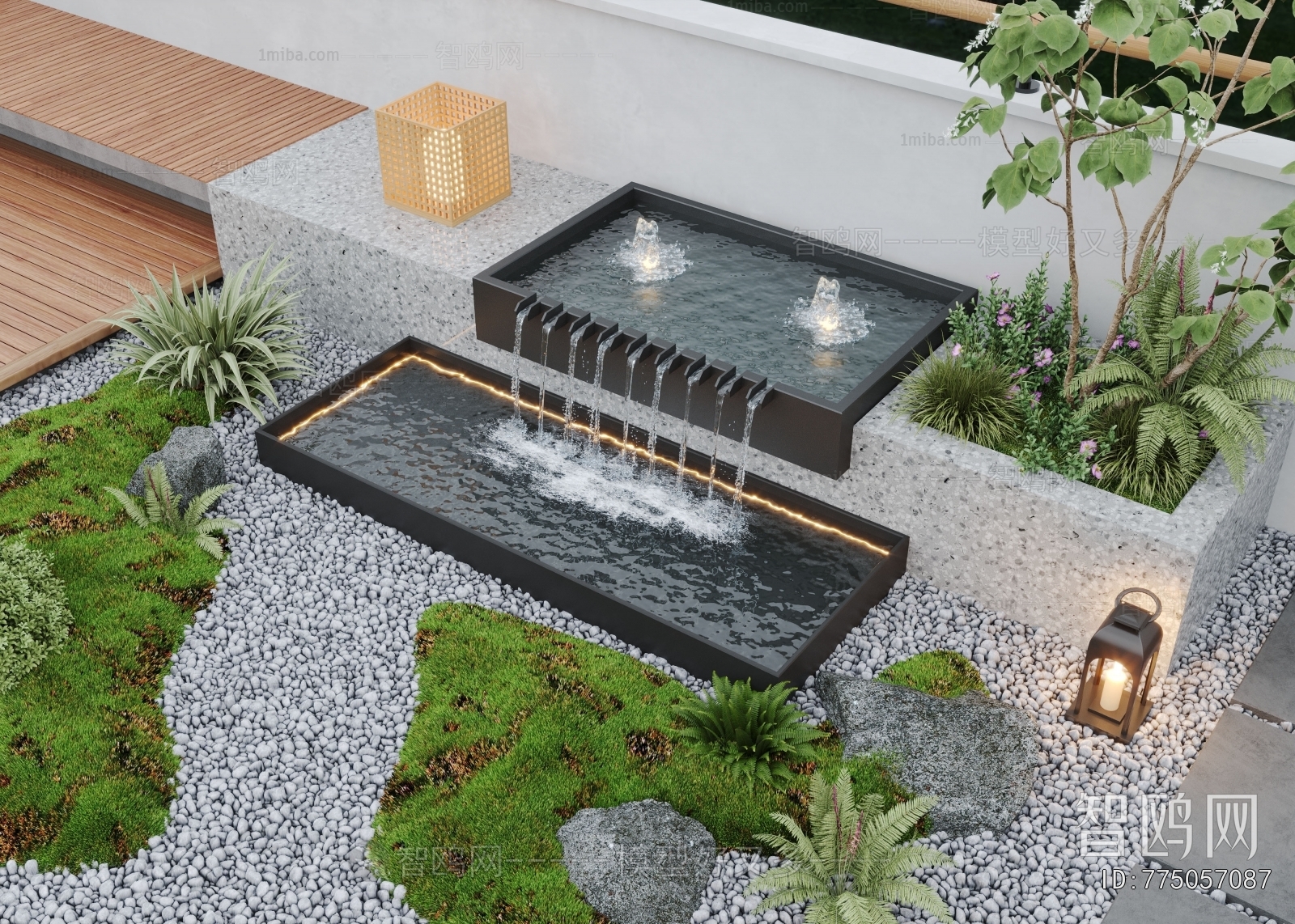 Modern Rockery Waterscape