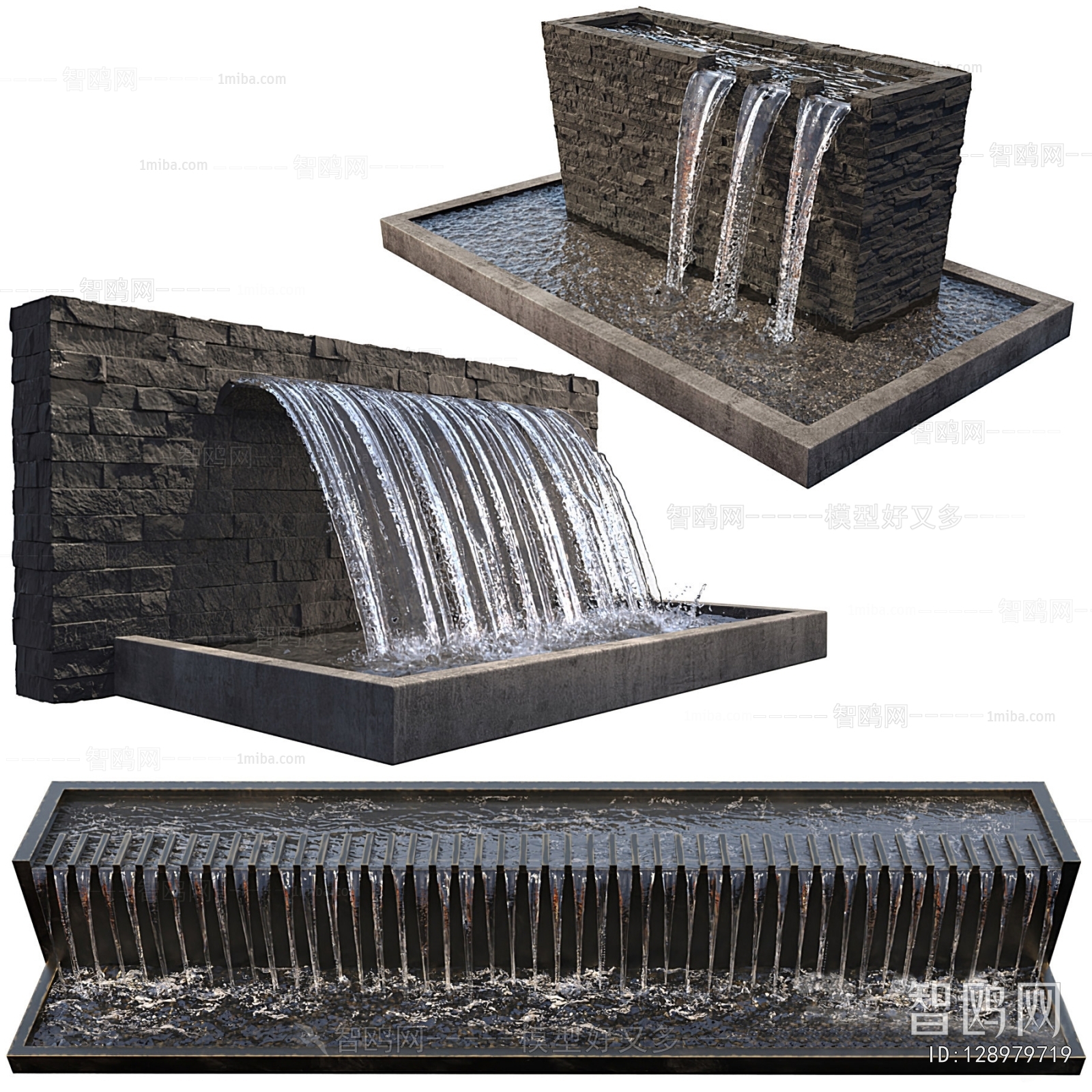 Modern Rockery Waterscape