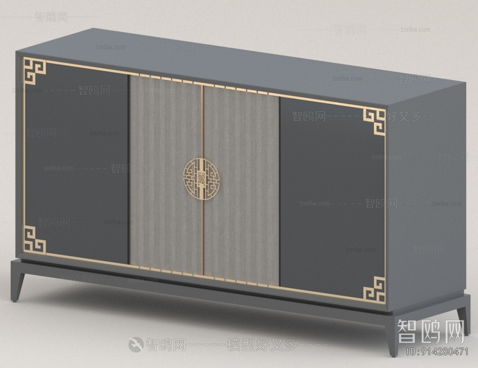 New Chinese Style Side Cabinet