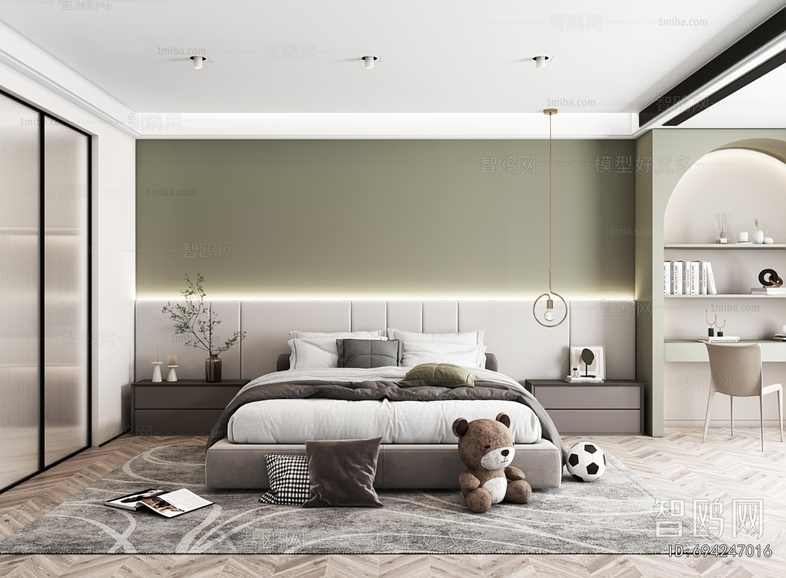 Modern Boy's Room And Son's Room