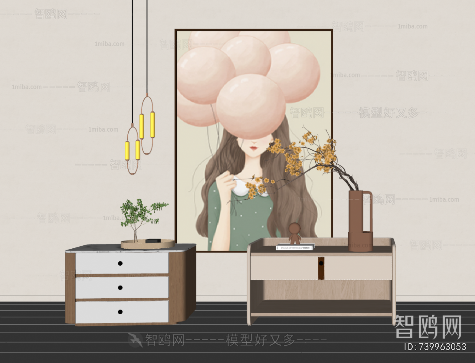 Modern Bedside Cupboard