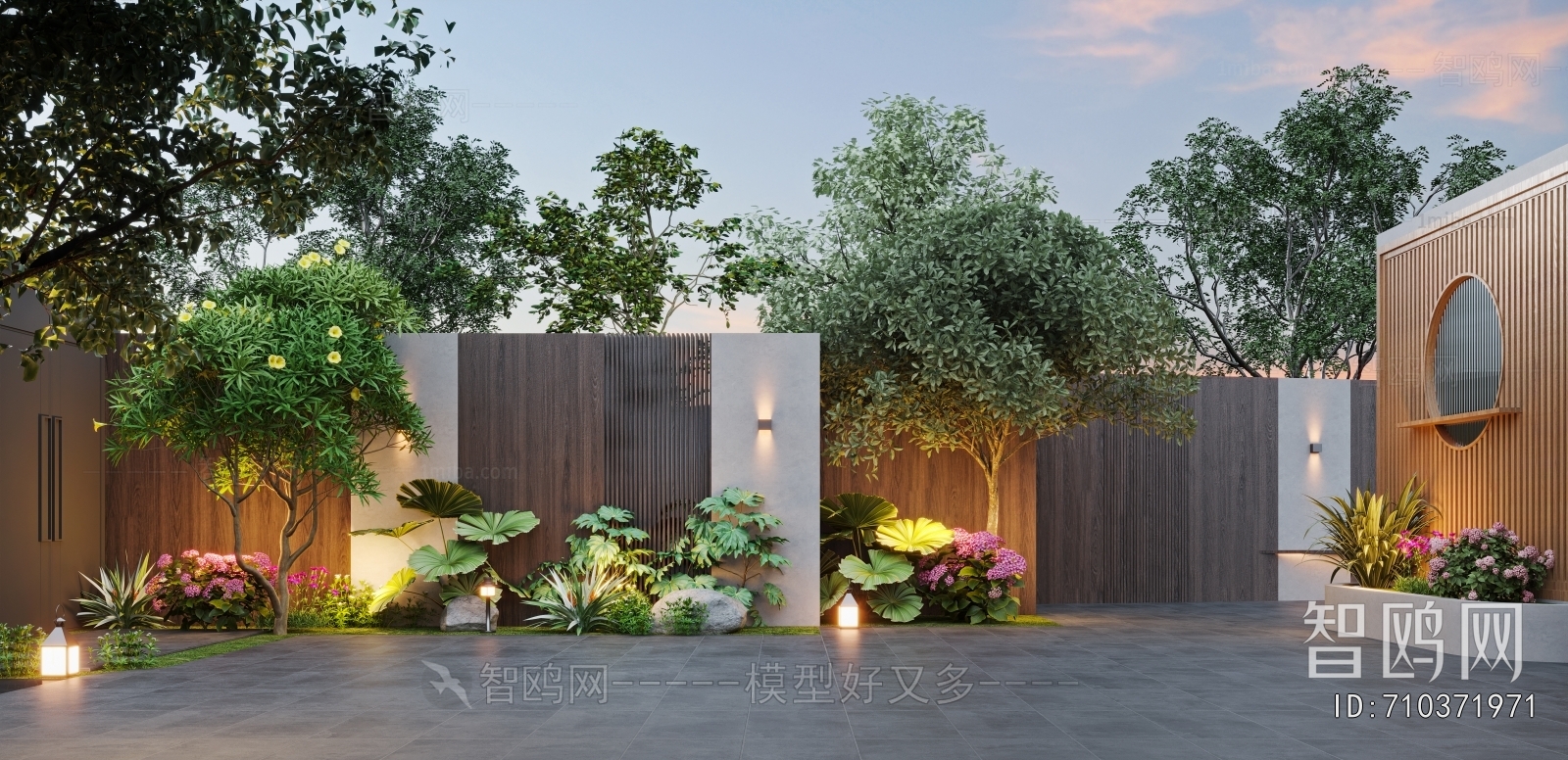 Modern Park Landscape