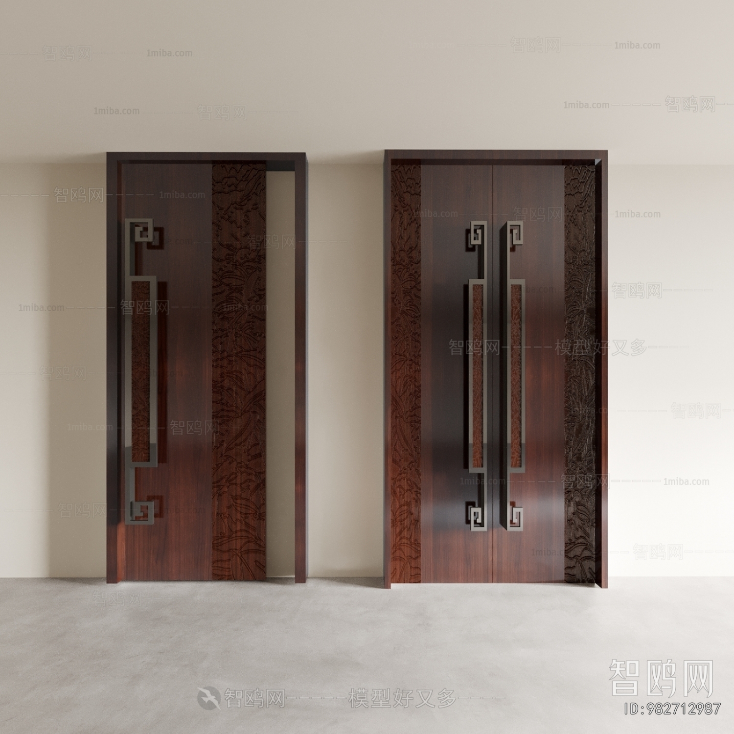 New Chinese Style Single Door