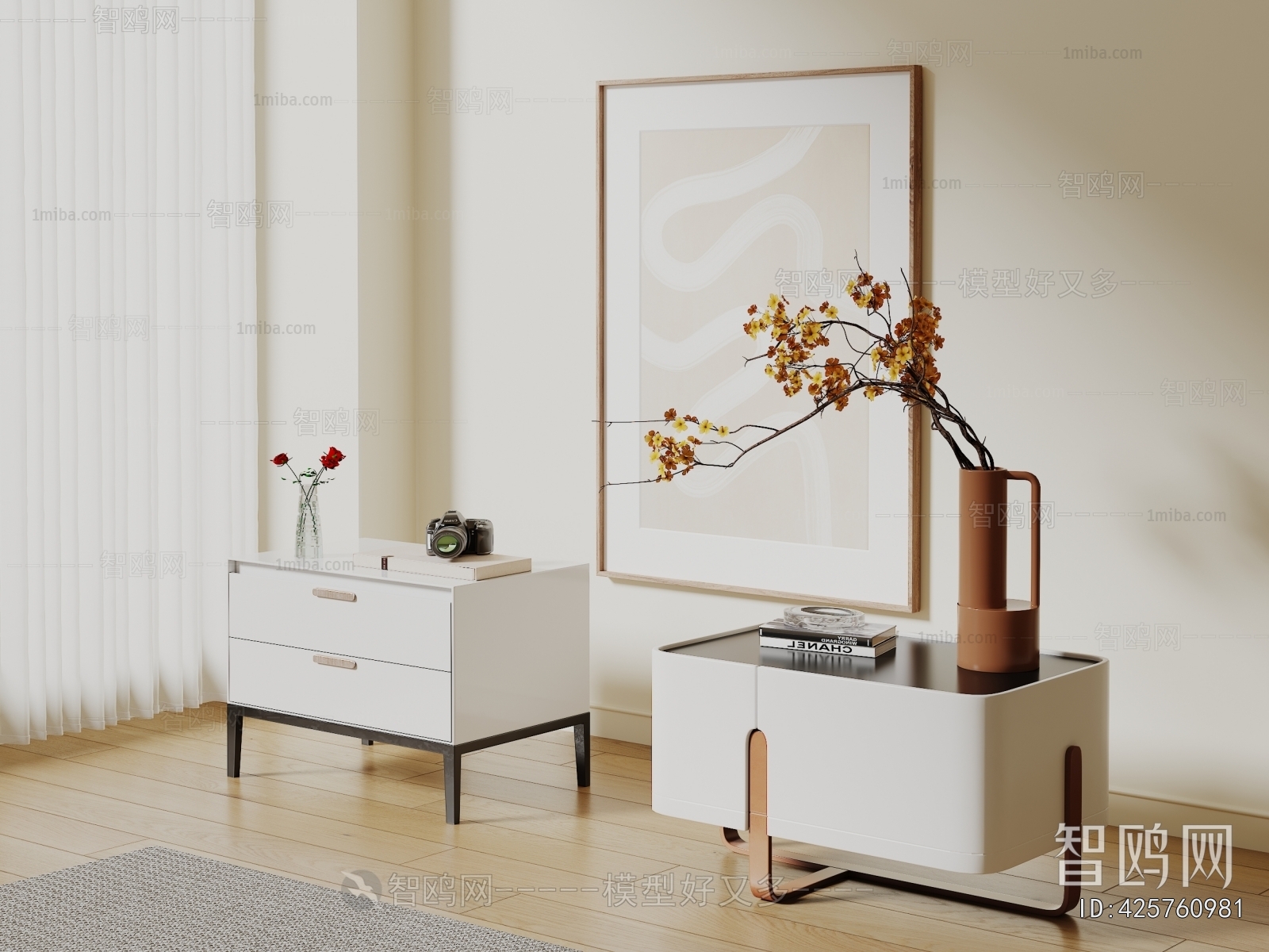 Modern Bedside Cupboard