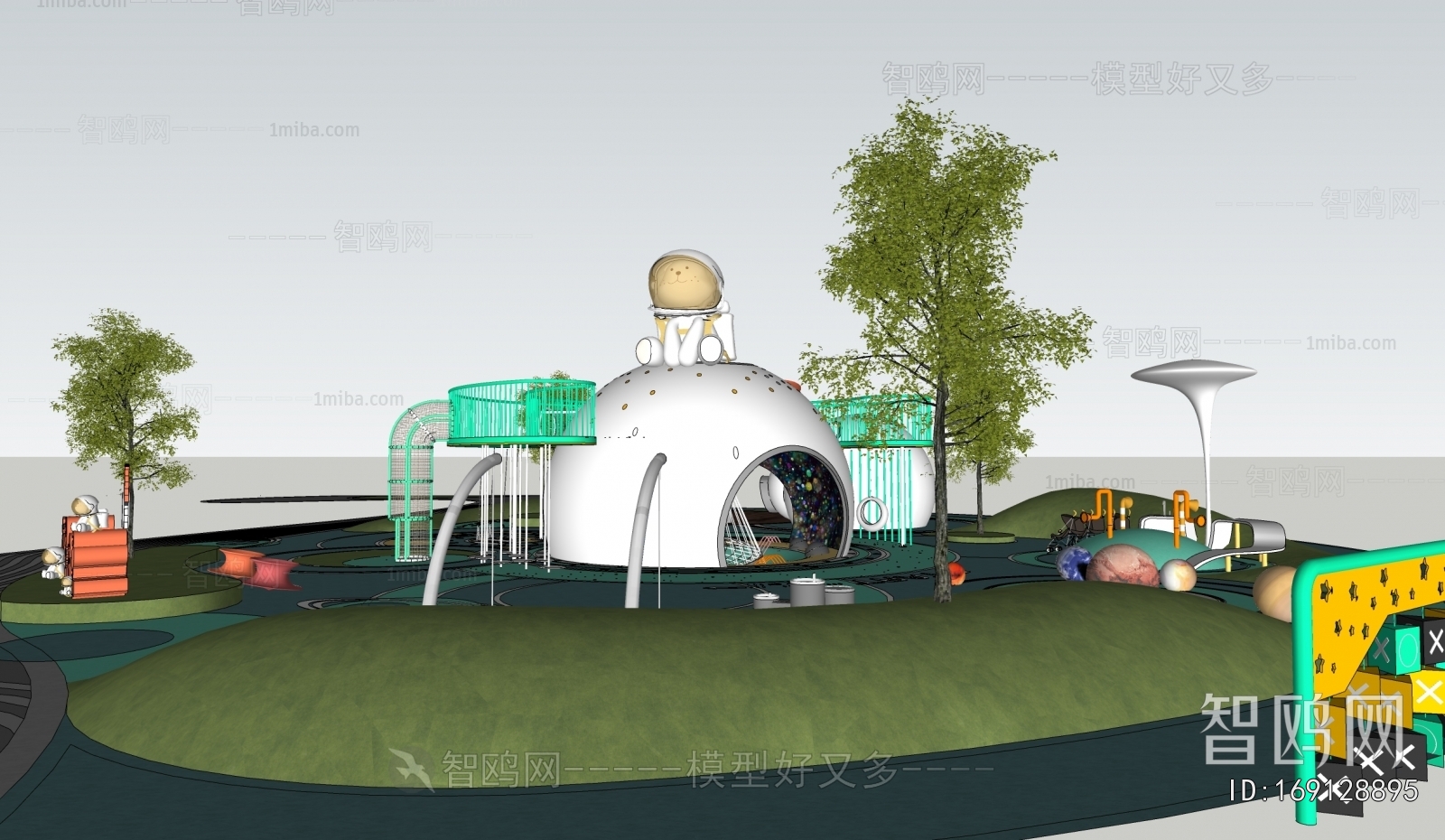 Modern Park Landscape