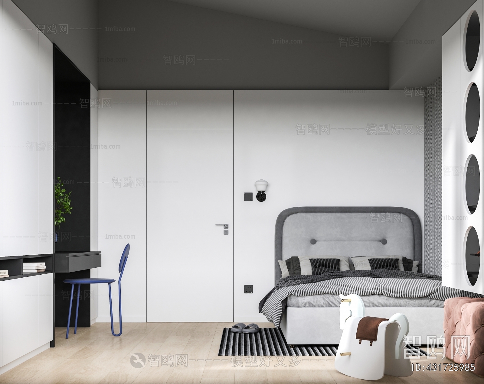 Modern Boy's Room And Son's Room