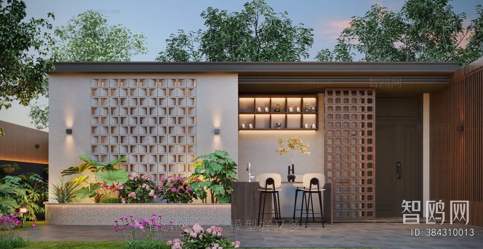 Modern Courtyard/landscape