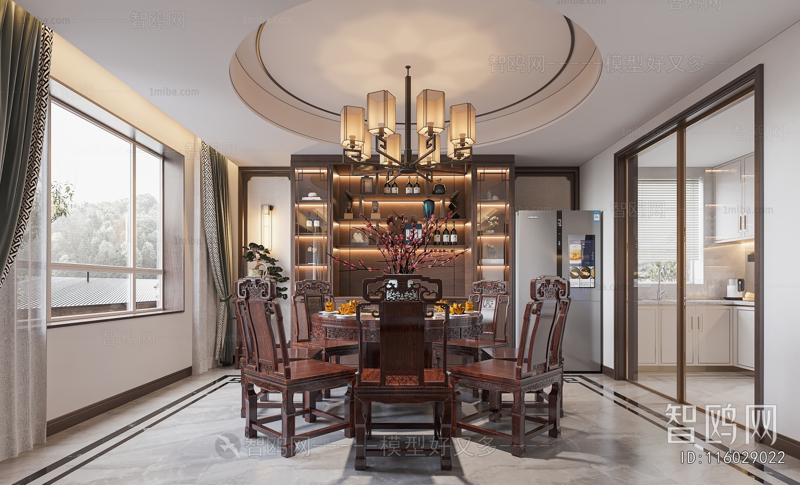 New Chinese Style A Living Room