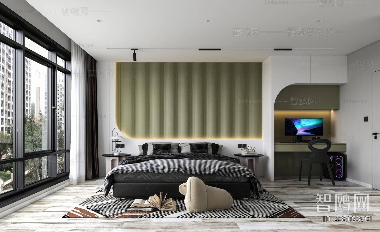 Modern Boy's Room And Son's Room