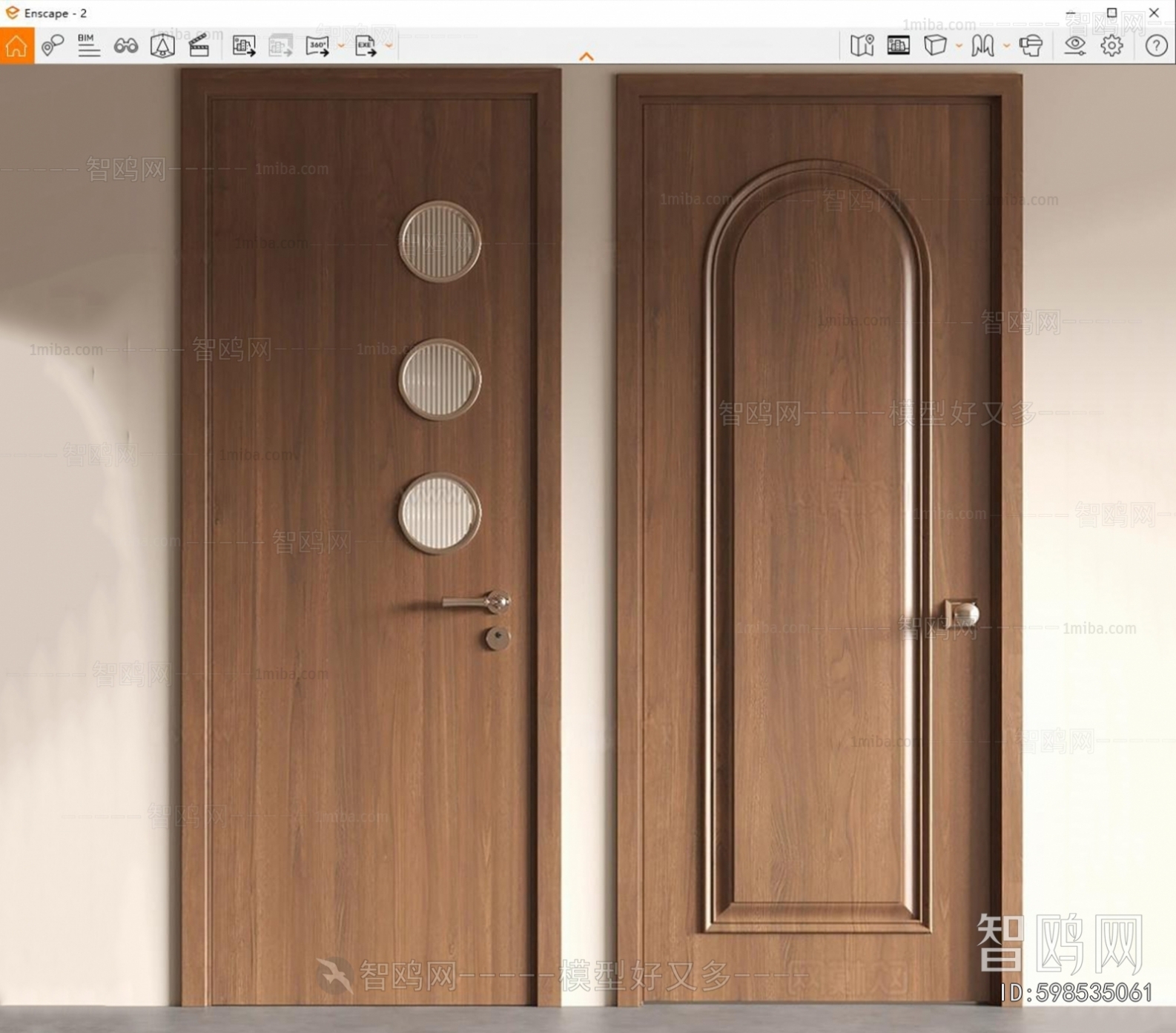 French Style Single Door