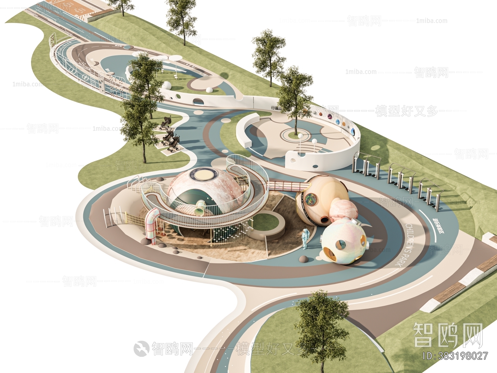 Modern Park Landscape