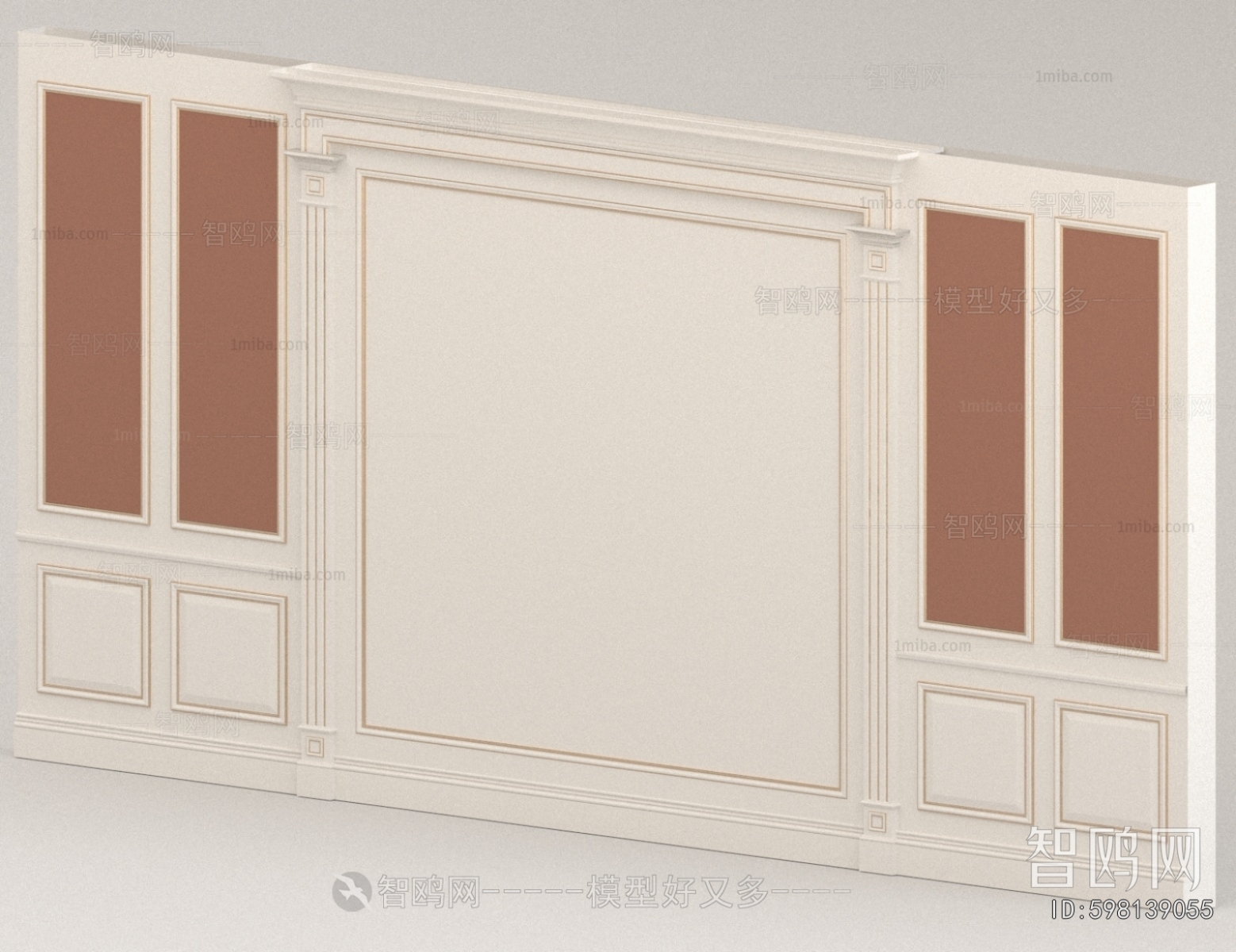 Simple European Style TV Wall