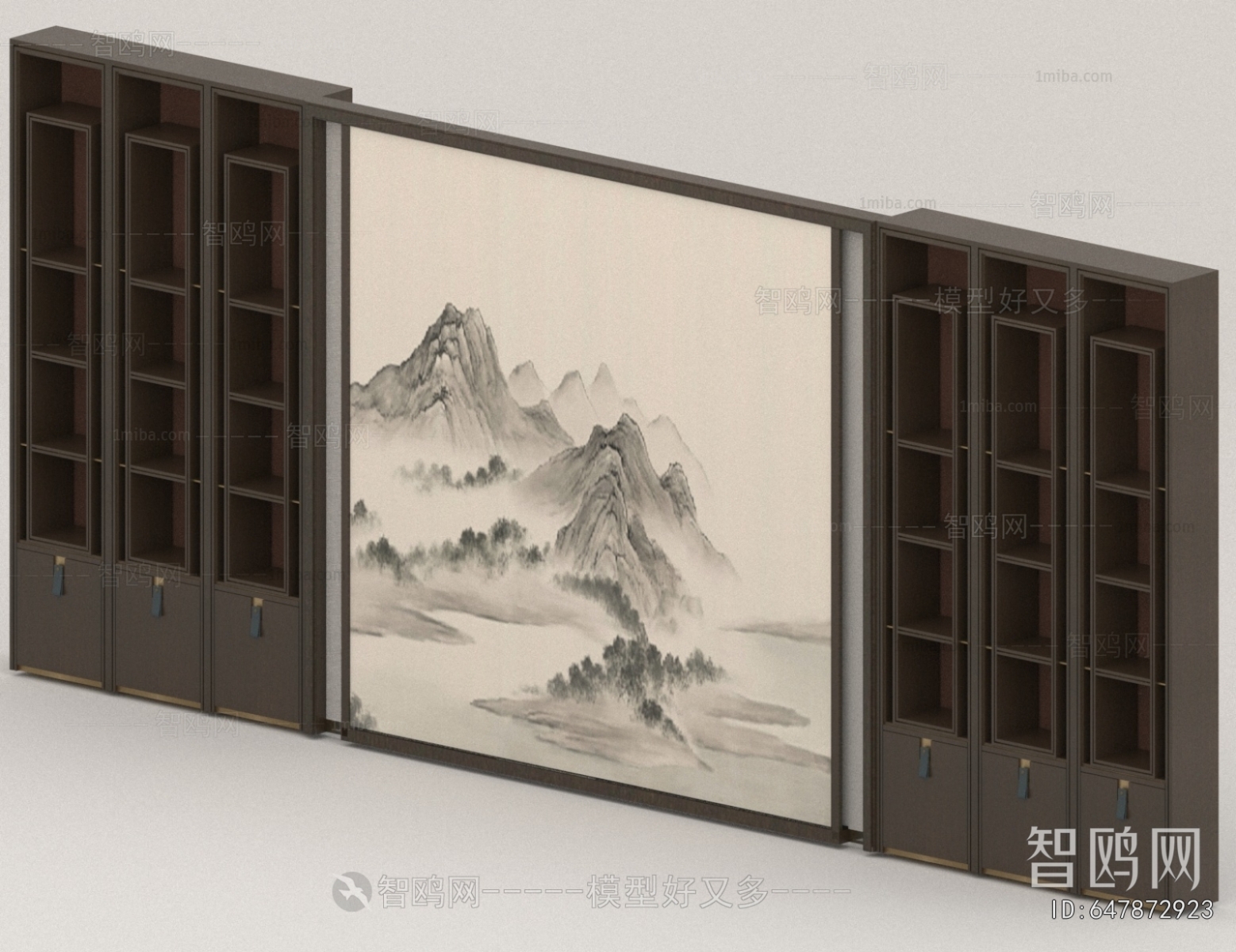 New Chinese Style TV Wall