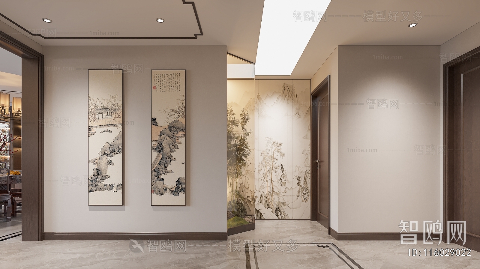 New Chinese Style A Living Room