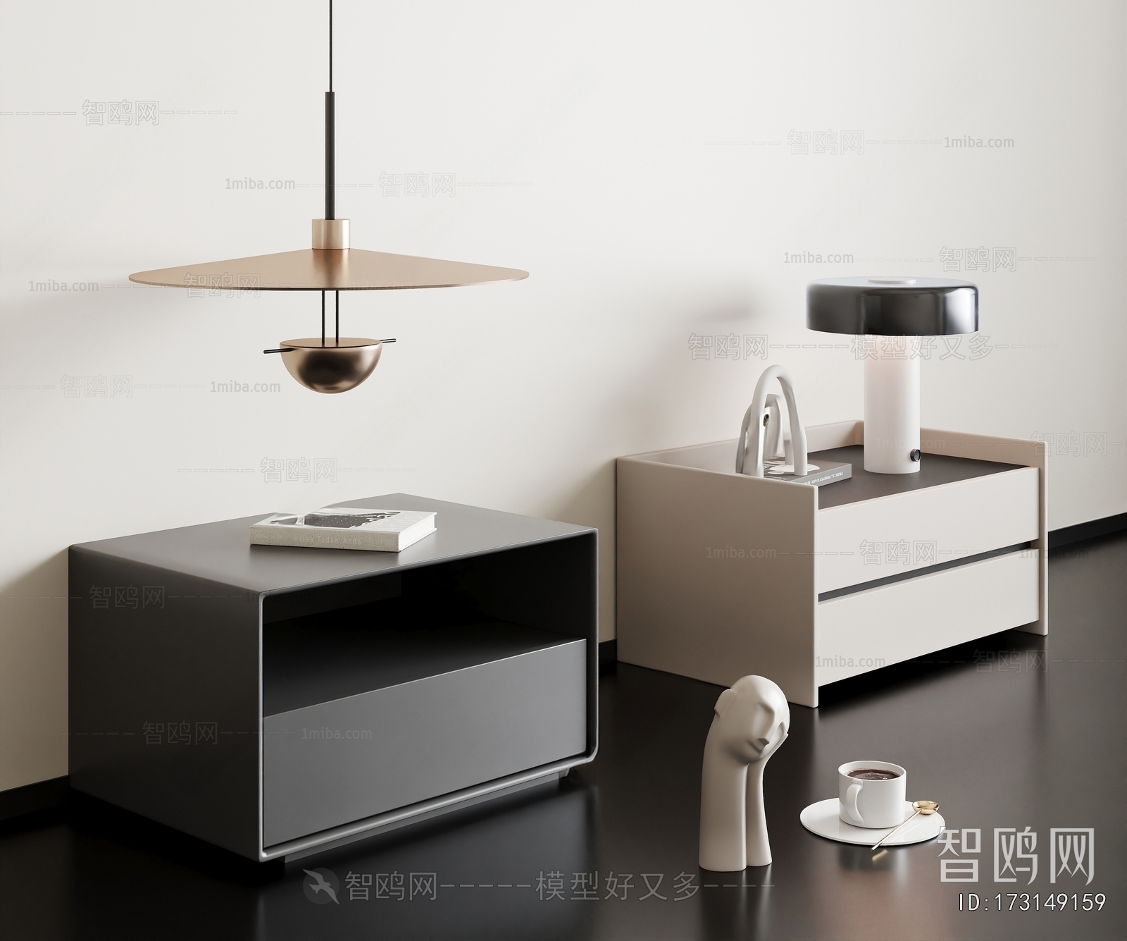 Modern Bedside Cupboard