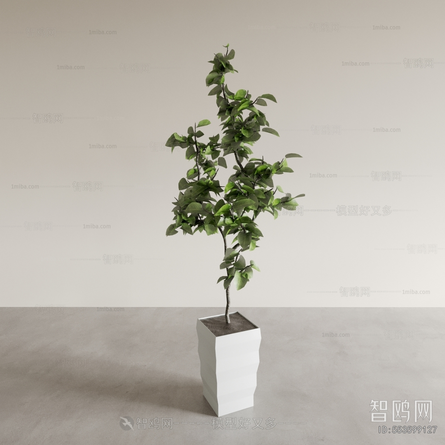 Modern Ground Green Plant Potted Plants