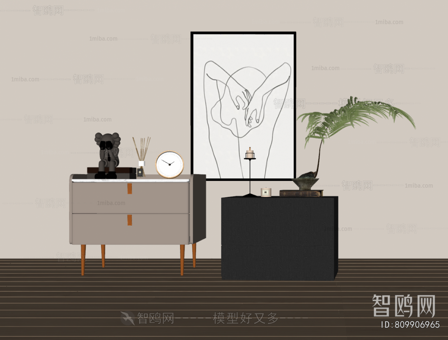 Modern Bedside Cupboard