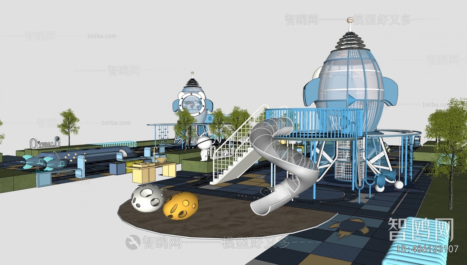 Modern Park Landscape