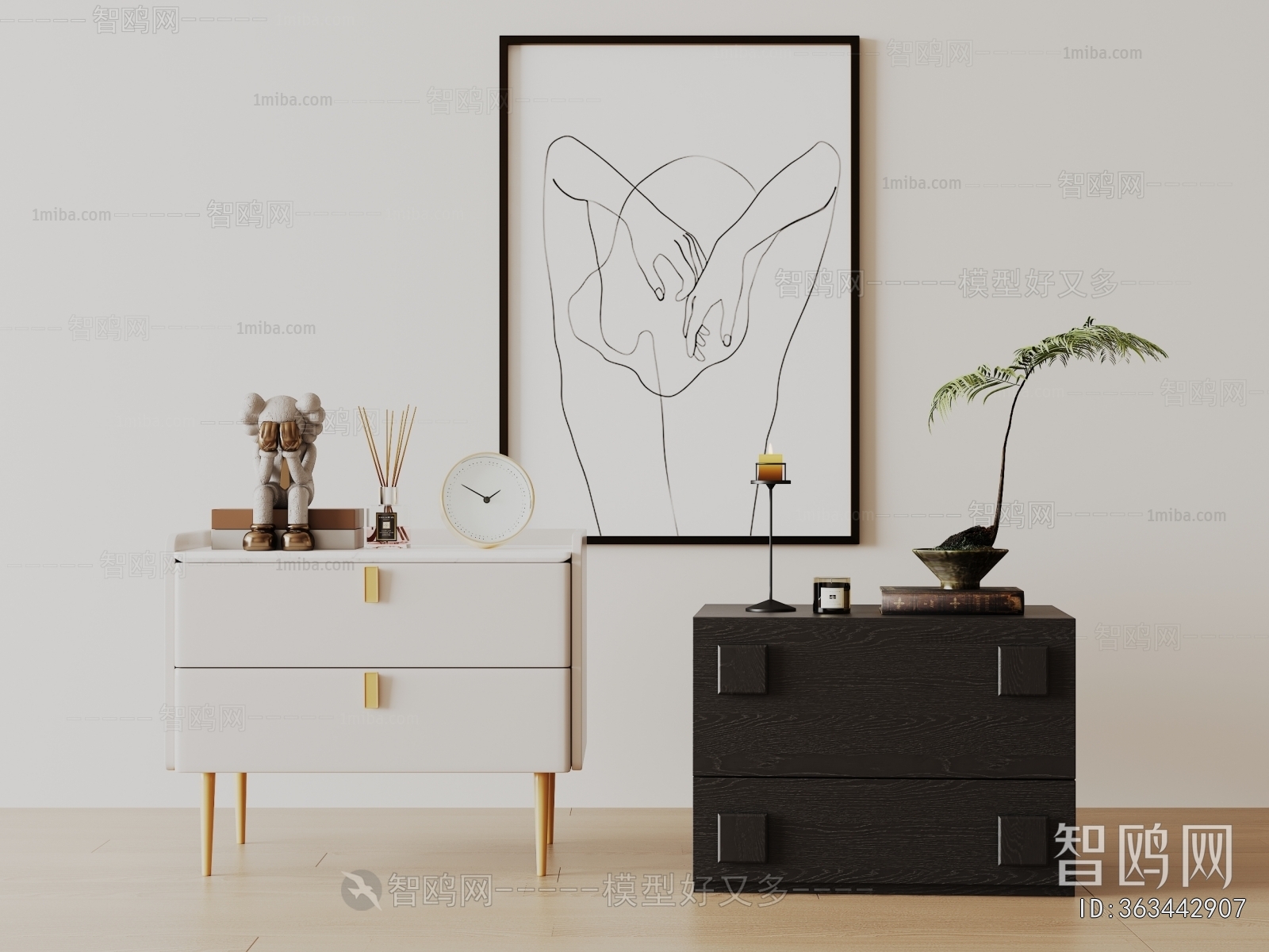 Modern Bedside Cupboard