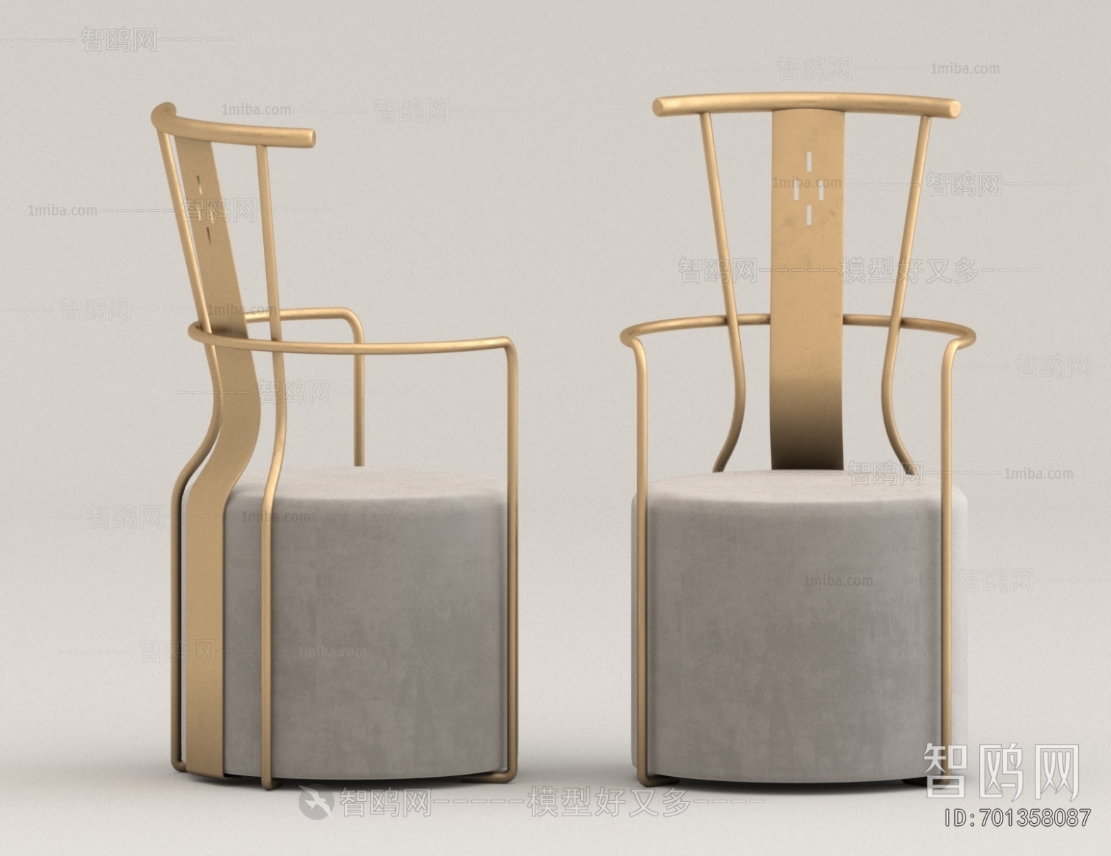 New Chinese Style Single Sofa