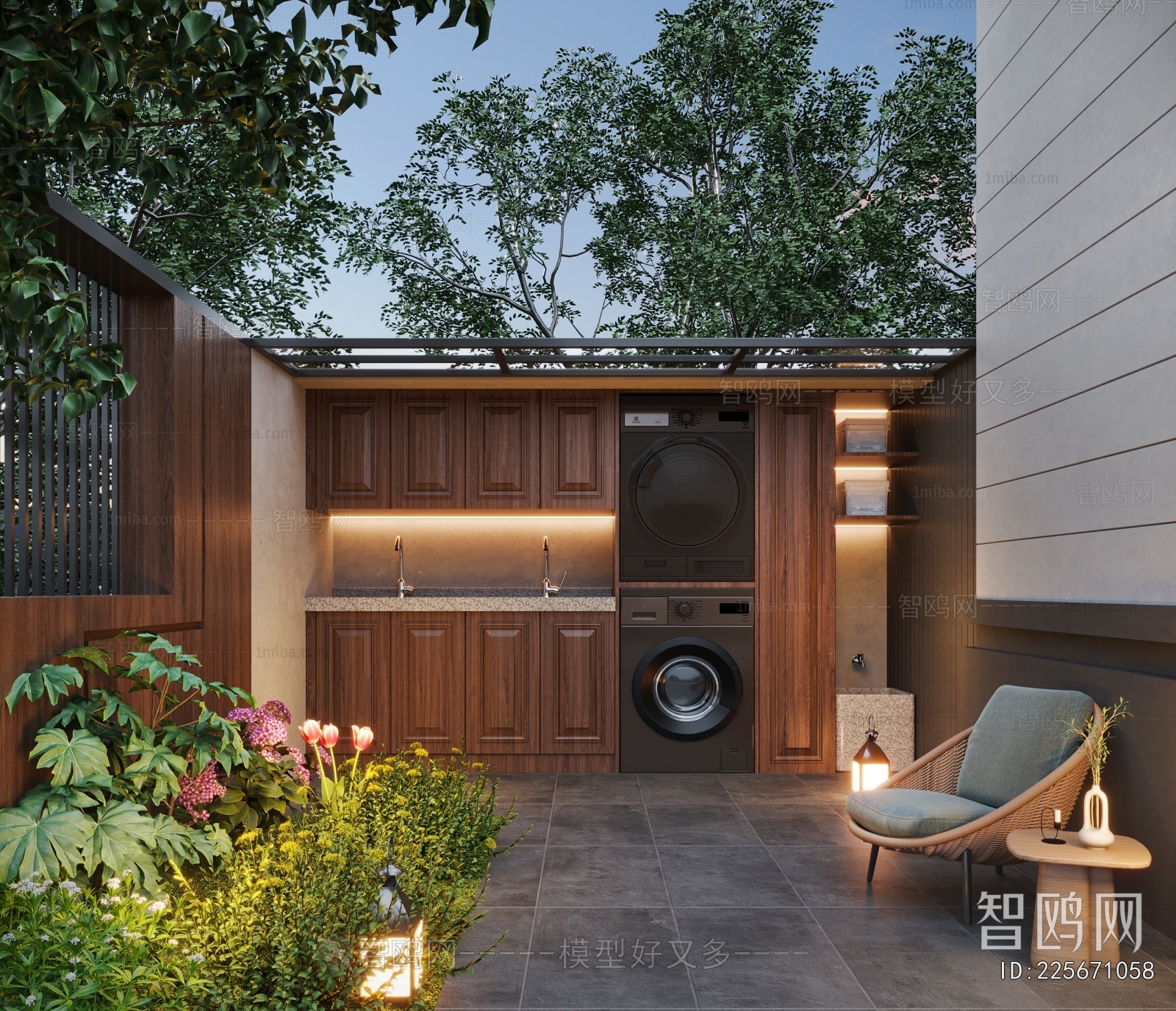 Modern Courtyard/landscape