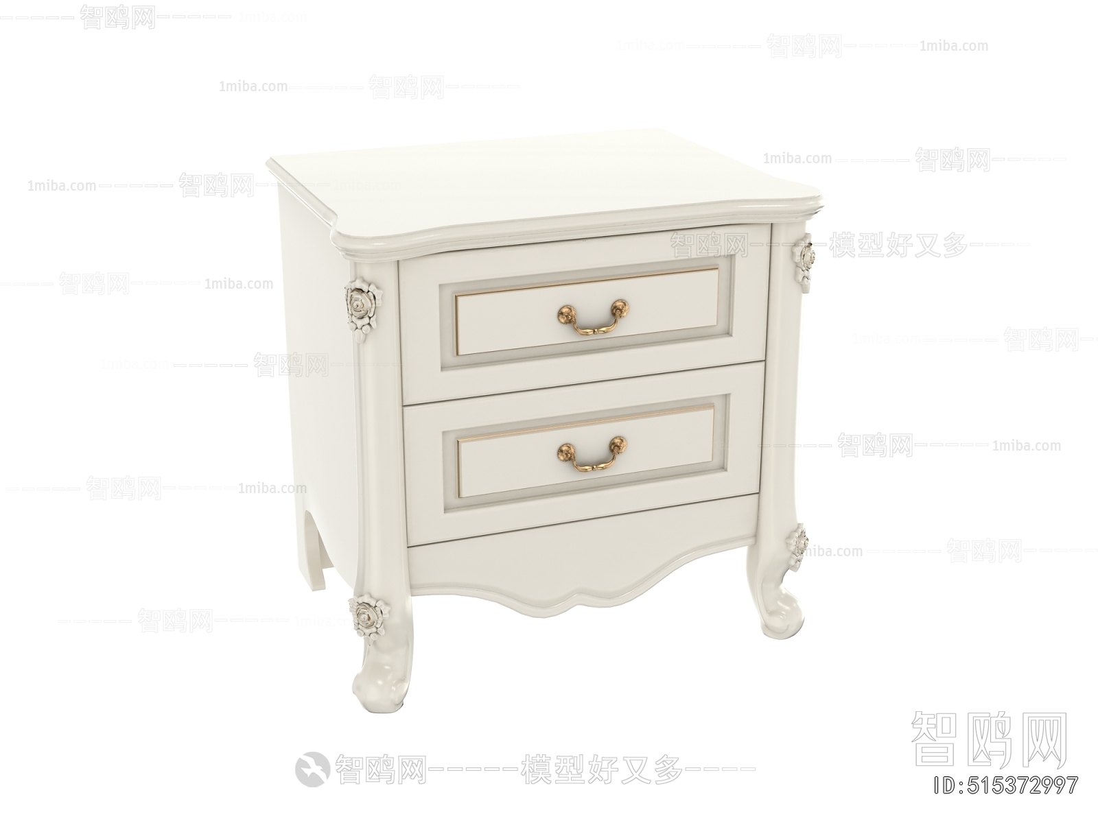 European Style Bedside Cupboard