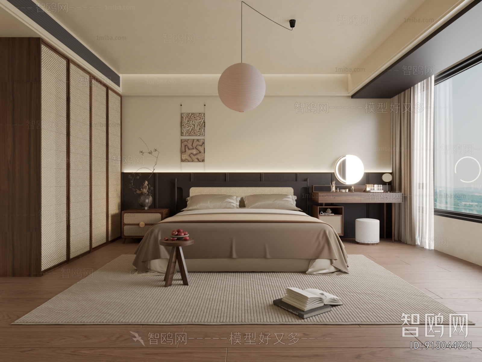 Wabi-sabi Style Bedroom