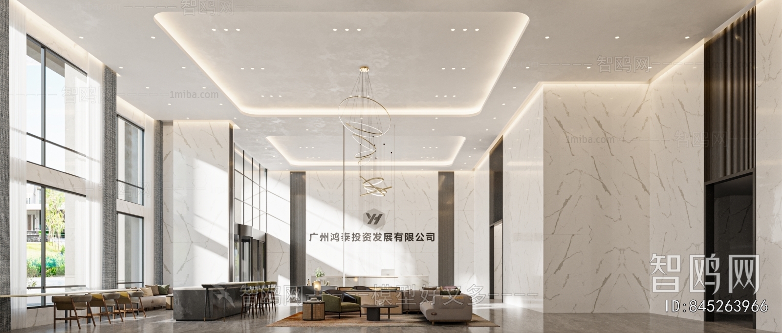 Modern Office Reception Desk