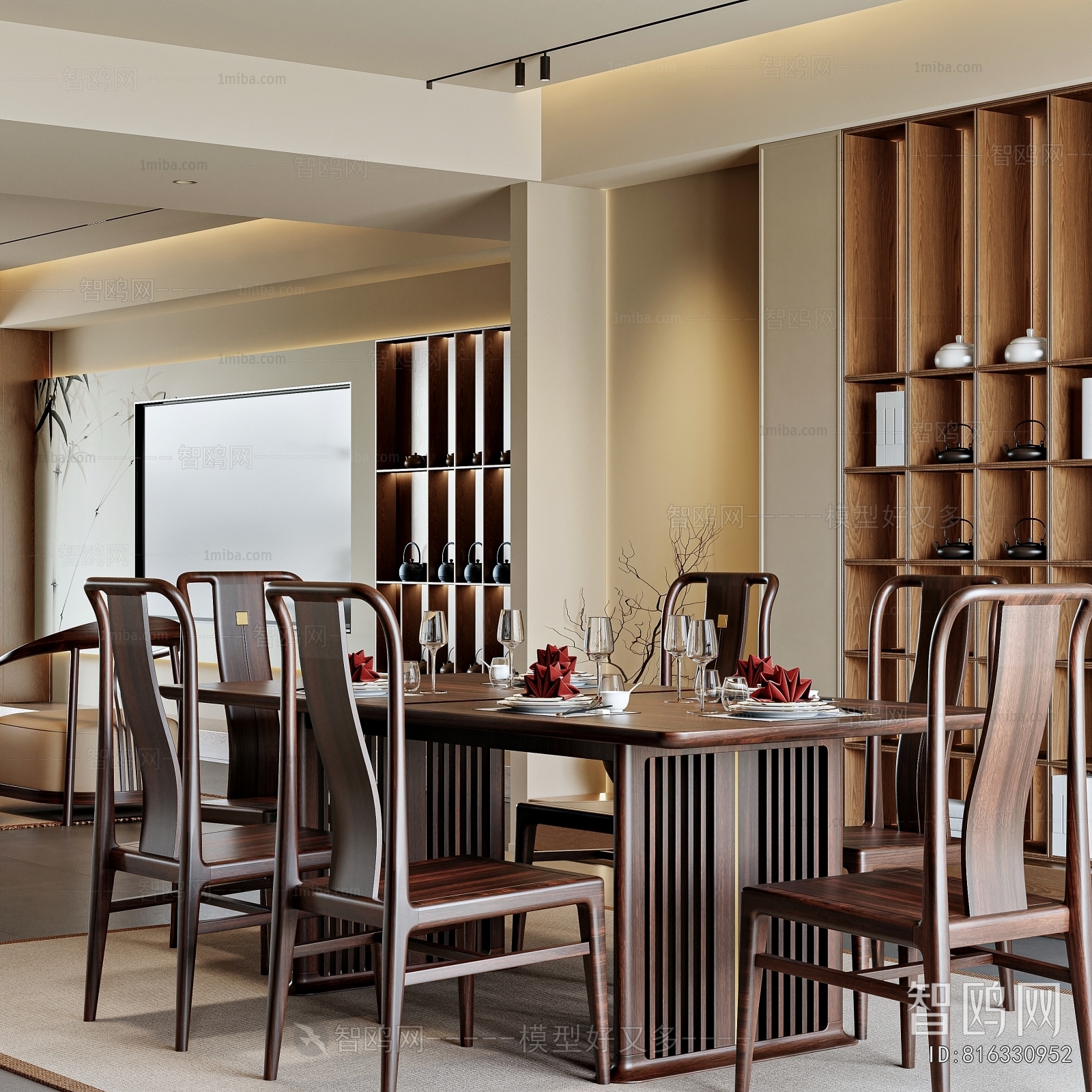 New Chinese Style Dining Room