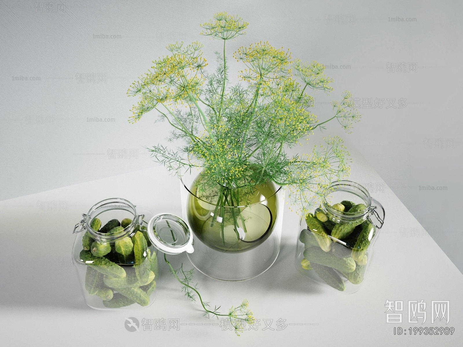 Modern Aquatic Green Plant