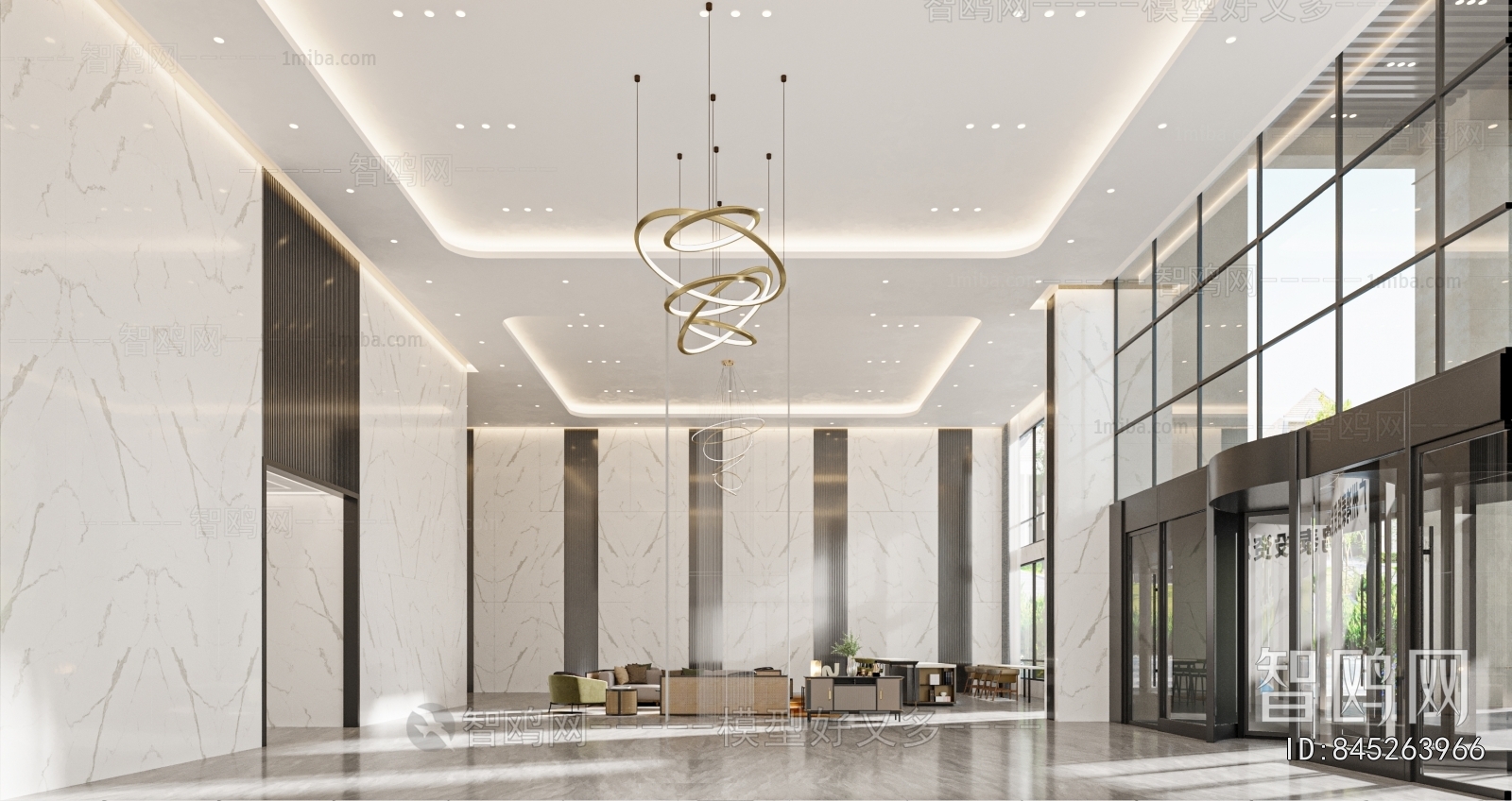 Modern Office Reception Desk