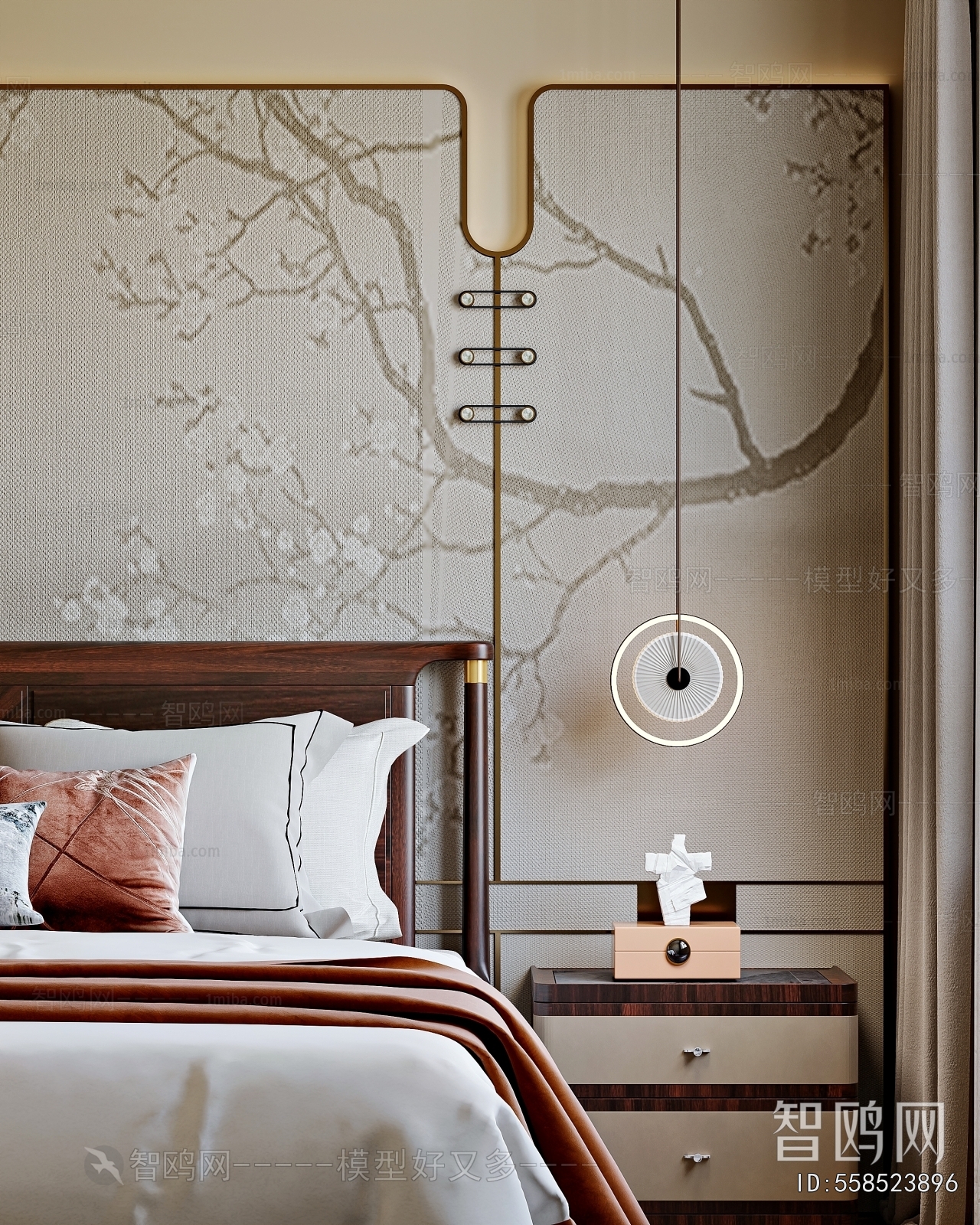 New Chinese Style Bedroom