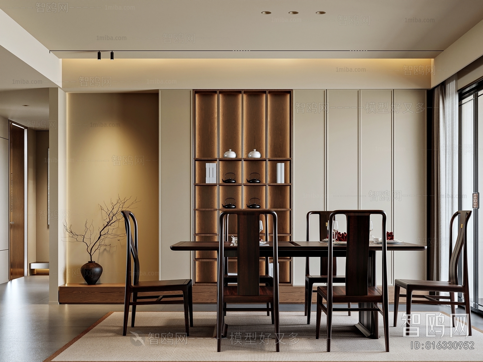 New Chinese Style Dining Room