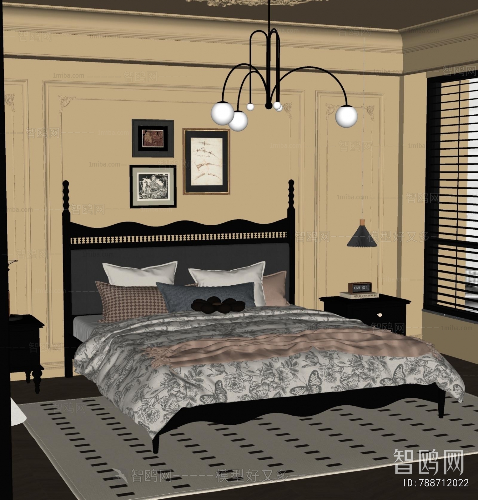 French Style Double Bed