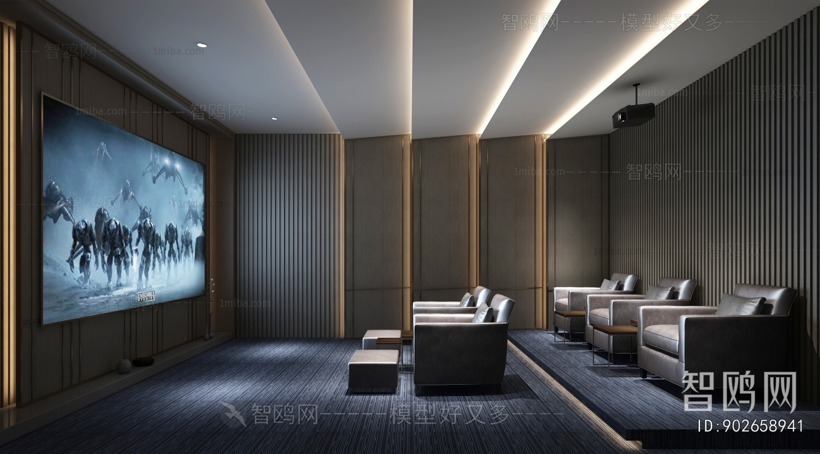 Modern Audiovisual Room