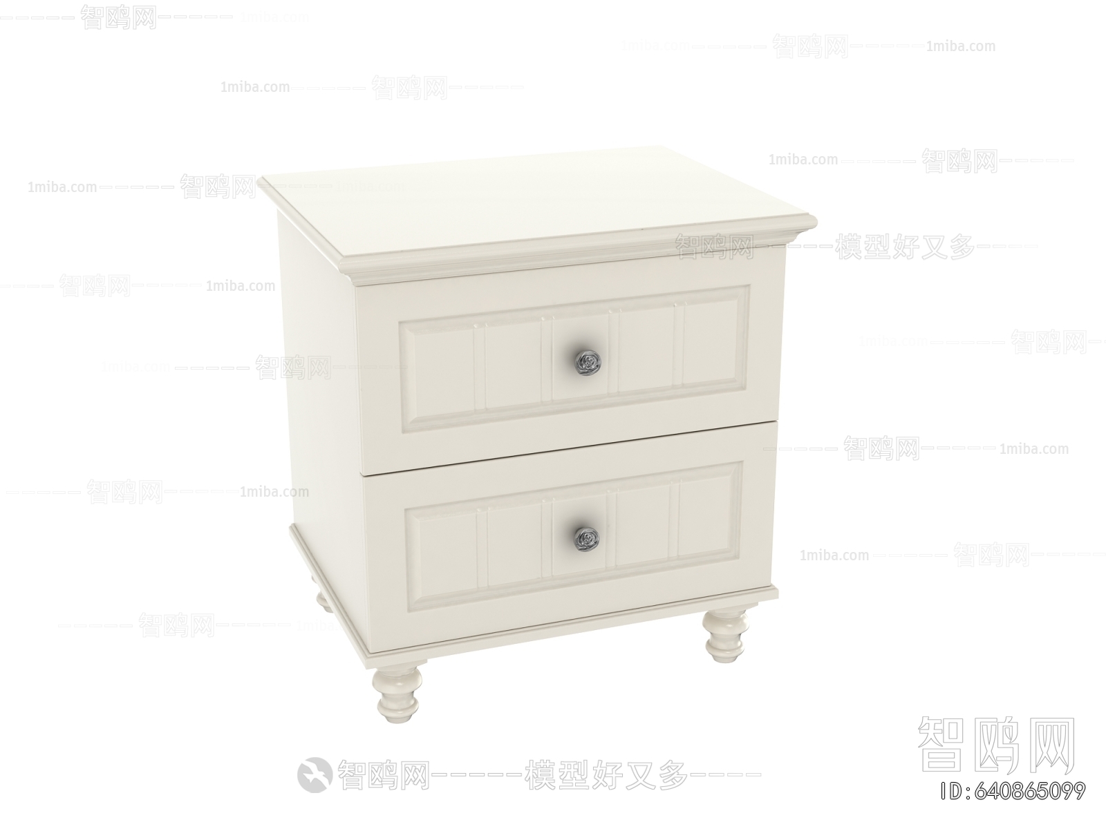 French Style Bedside Cupboard