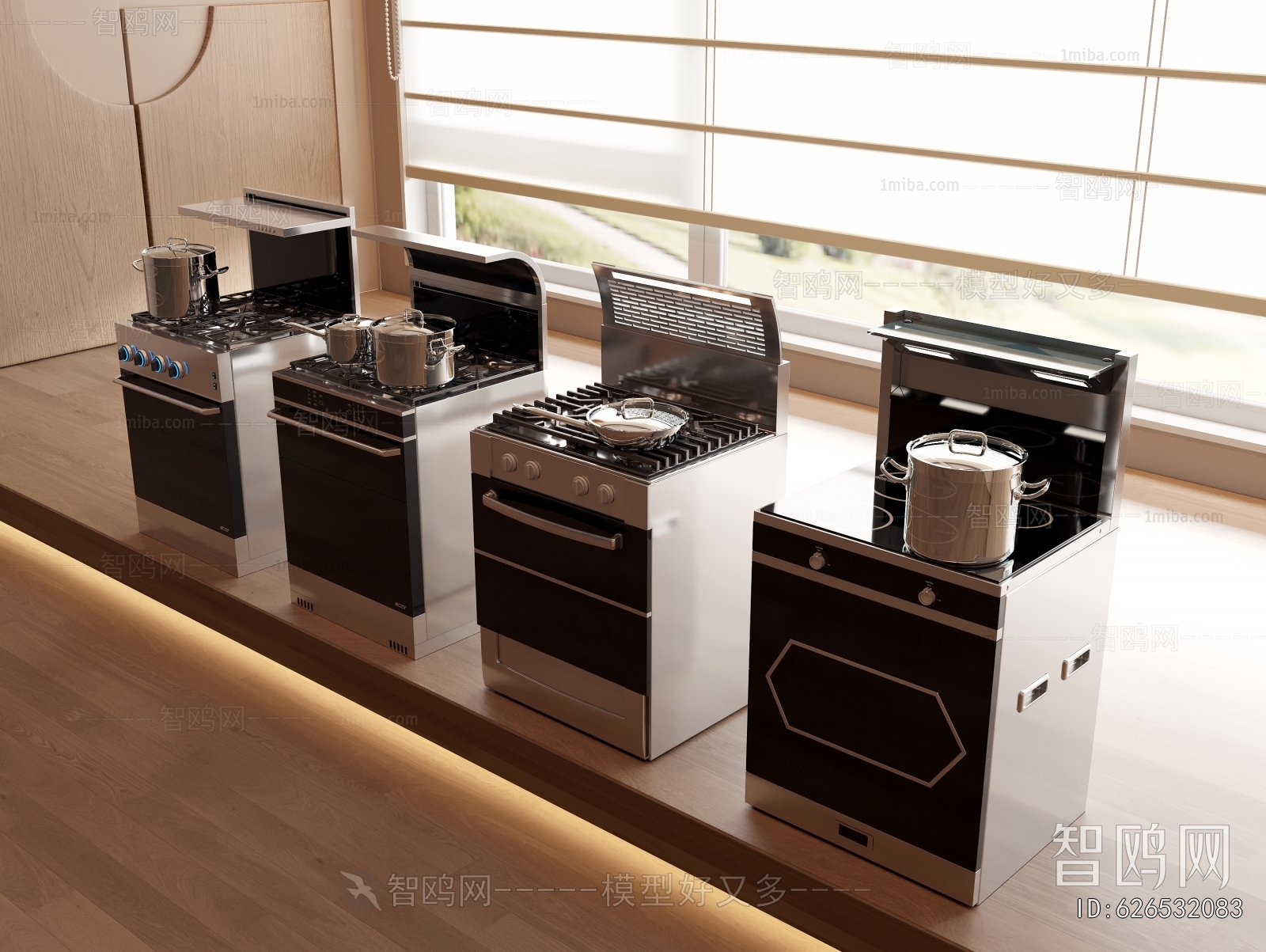 Modern Kitchen Electric Gas Range