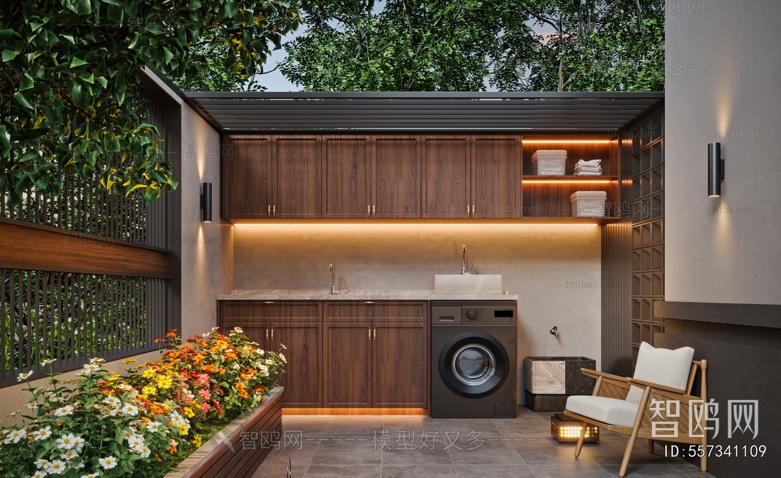 Modern Courtyard/landscape