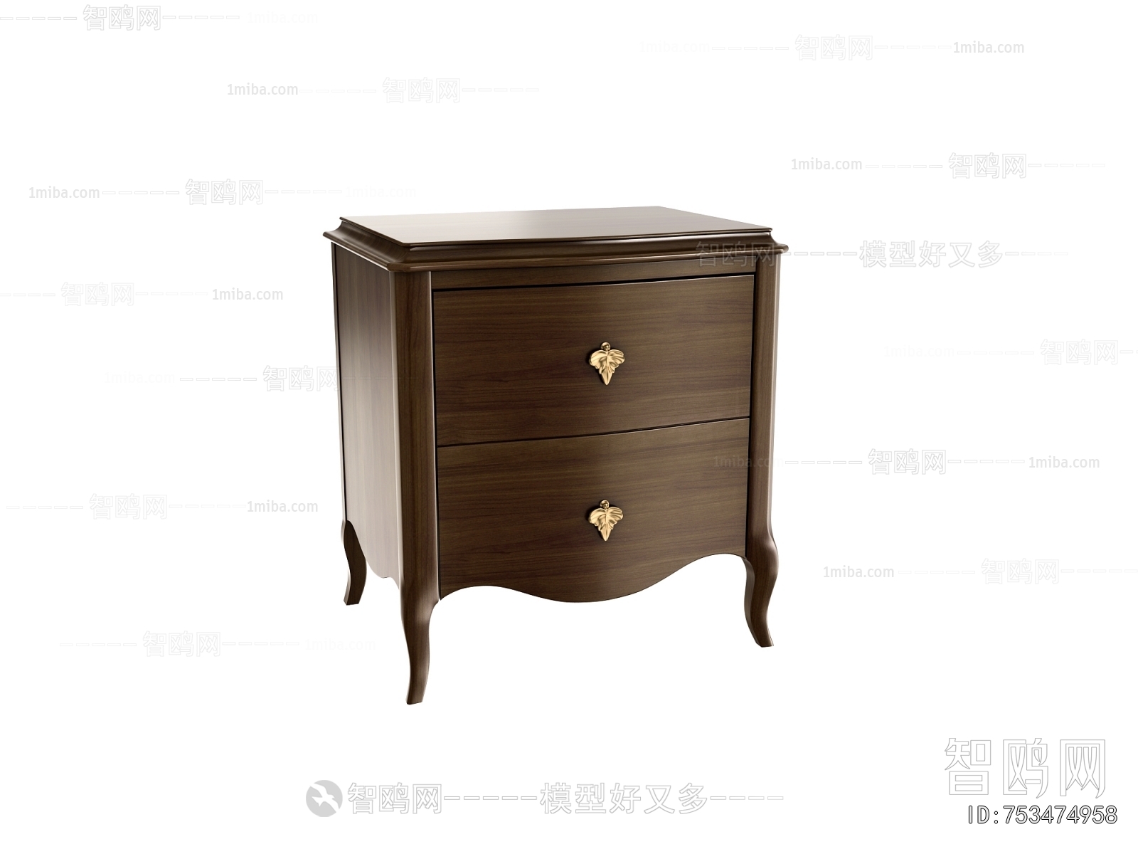 French Style Bedside Cupboard