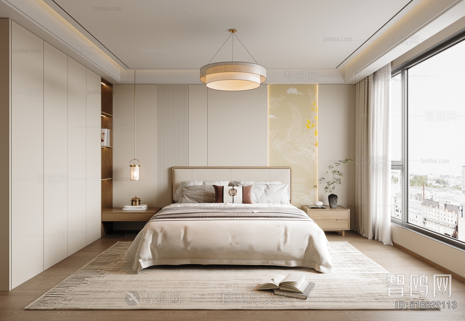 New Chinese Style Bedroom