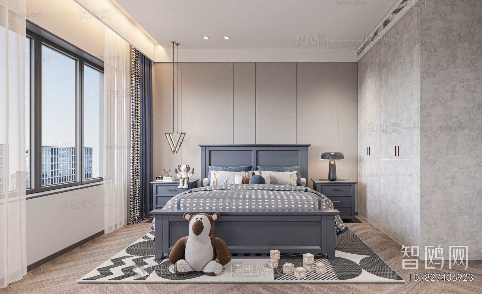 Modern Boy's Room And Son's Room